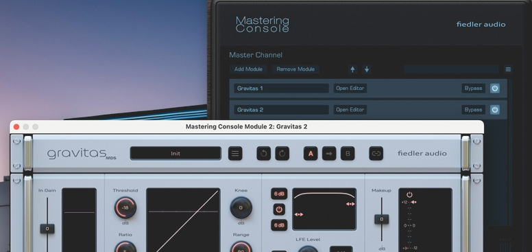 Fiedler Audio Mastering Konsolu uygulaması