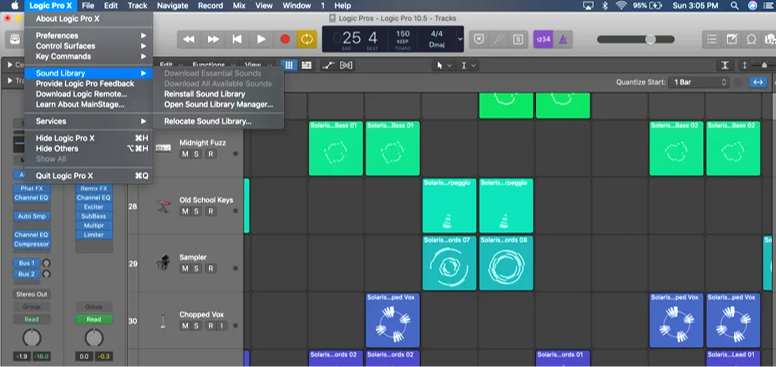 Logic Pro X Ses Kütüphaneleri