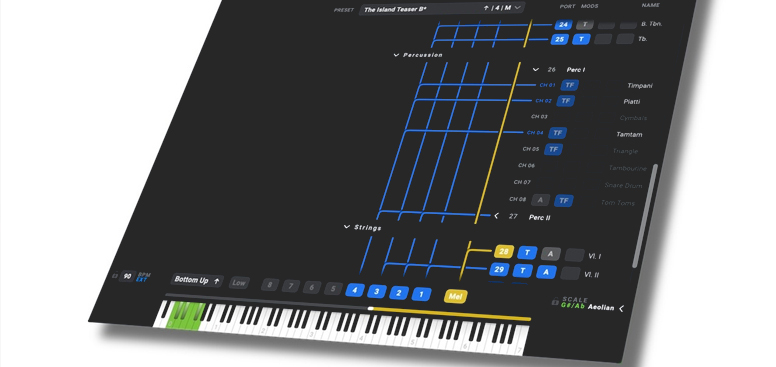 Nextmidi Divisimate 2 ile sanal orkestrasyon