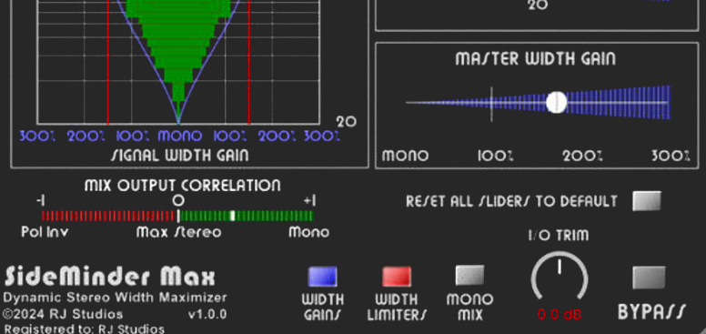 RJ Studios'tan SideMinder Max spektral genişletme eklentisi